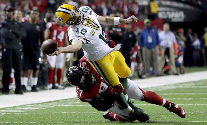 On Sunday, the Falcons defense was able to do what no other team could do the past two months: Keep Aaron Rodgers in check.